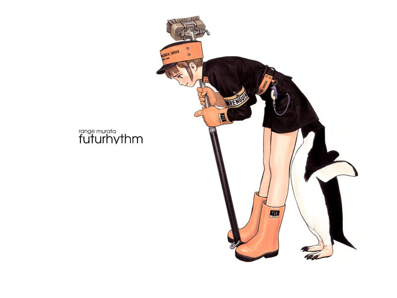 penguin worker illustration