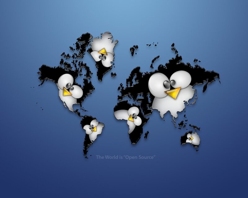 Penguin world map