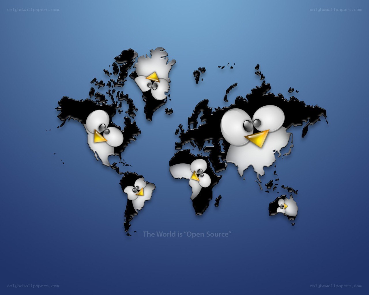 Penguin world map