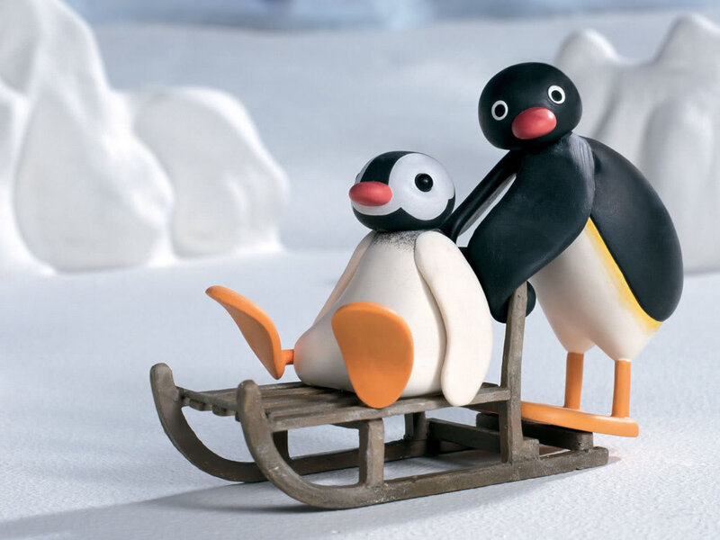 Penguins on a Sled