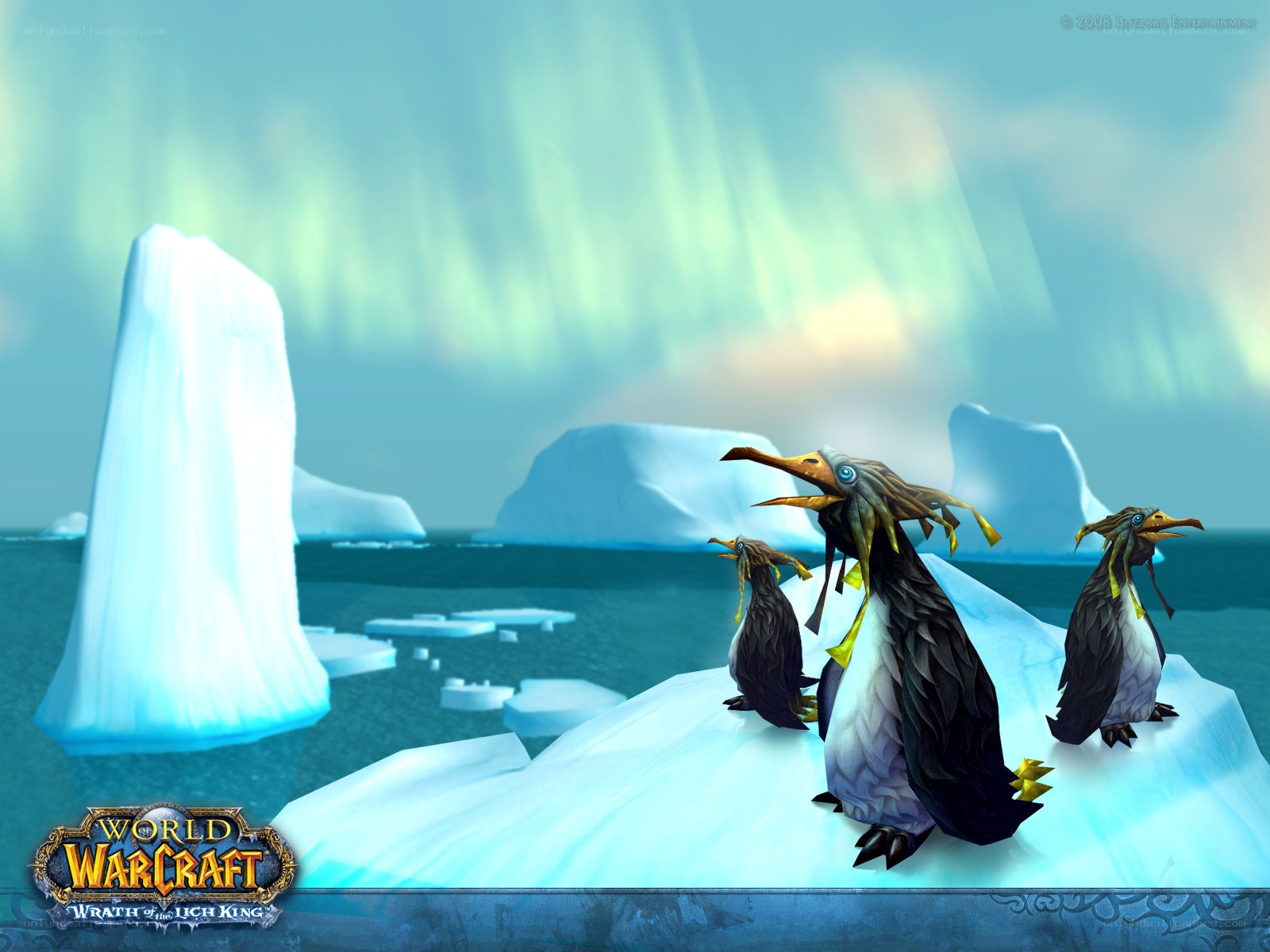 Penguins on an iceberg