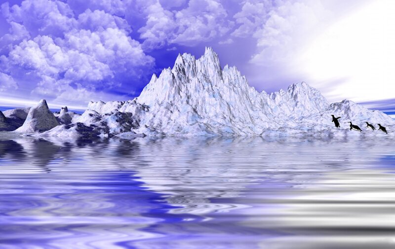 Penguins on Iceberg