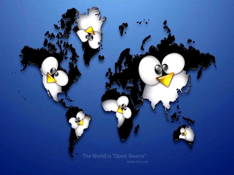 Penguins on World Map — Blue, Playful, Digital Art, World Map, Text, Black