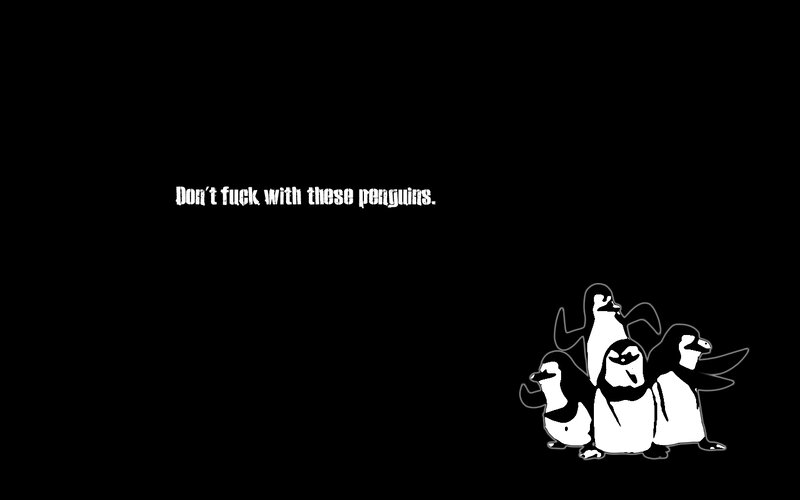 penguins warning text