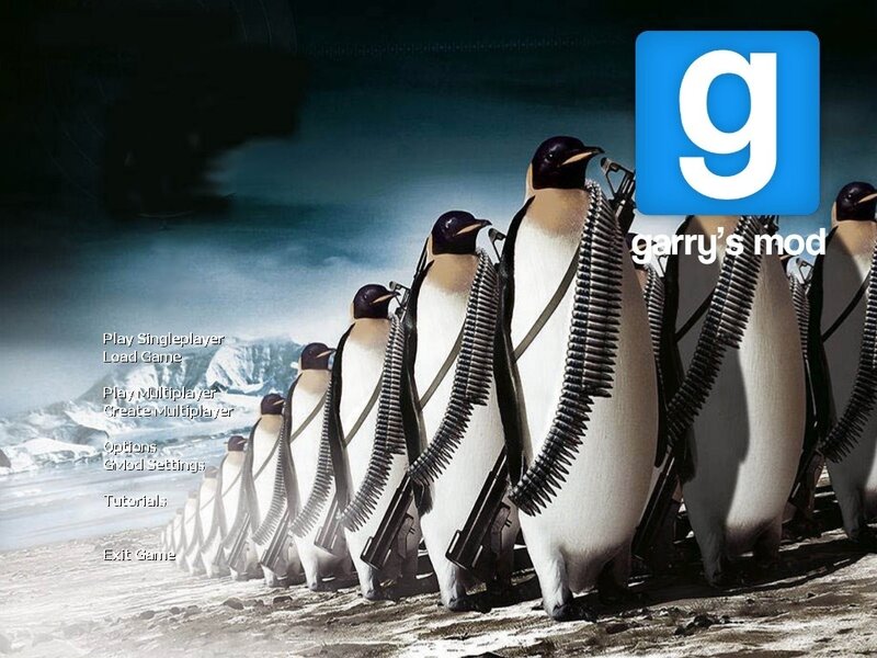 Penguins with weapons in game mod