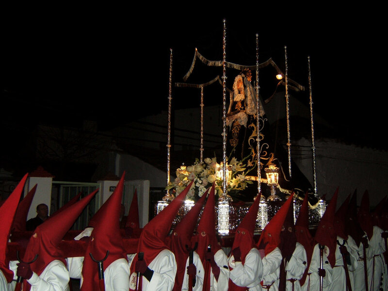 Penitents Carrying Religious Float
