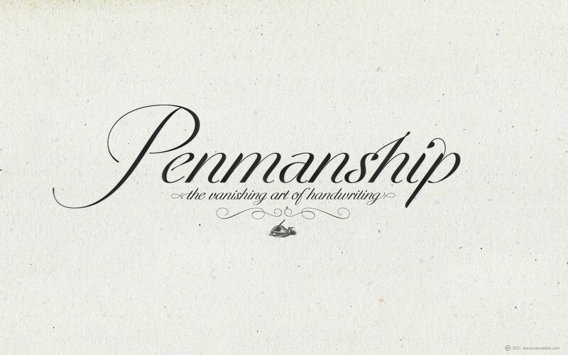 Penmanship art title