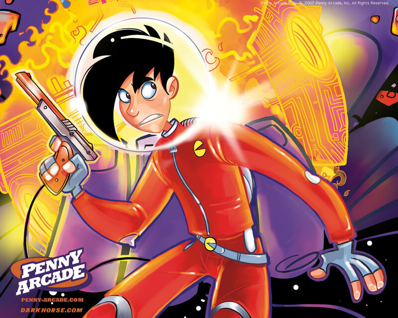 Penny Arcade character in action