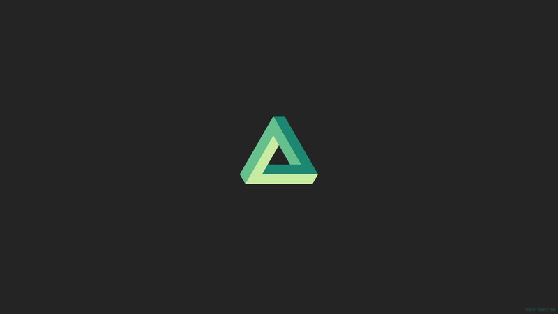 Penrose Triangle — Green