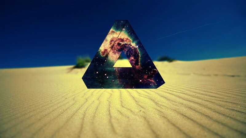Penrose Triangle in Desert