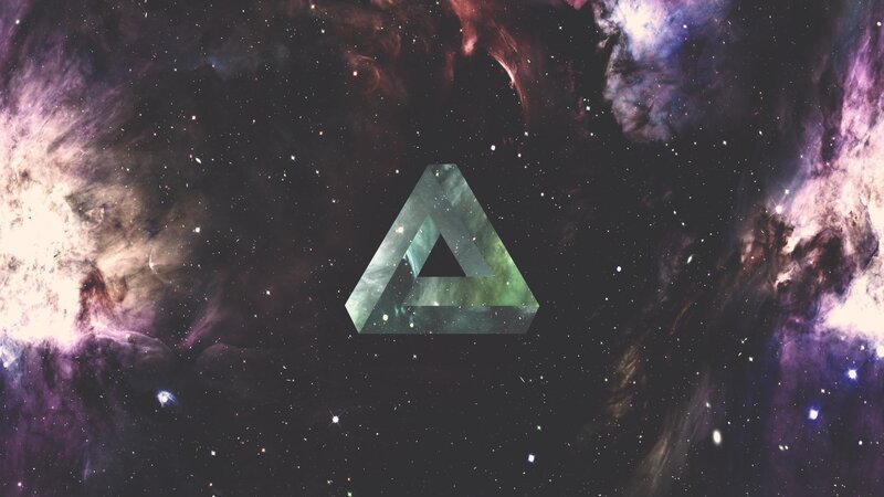 Penrose Triangle in Space — Purple