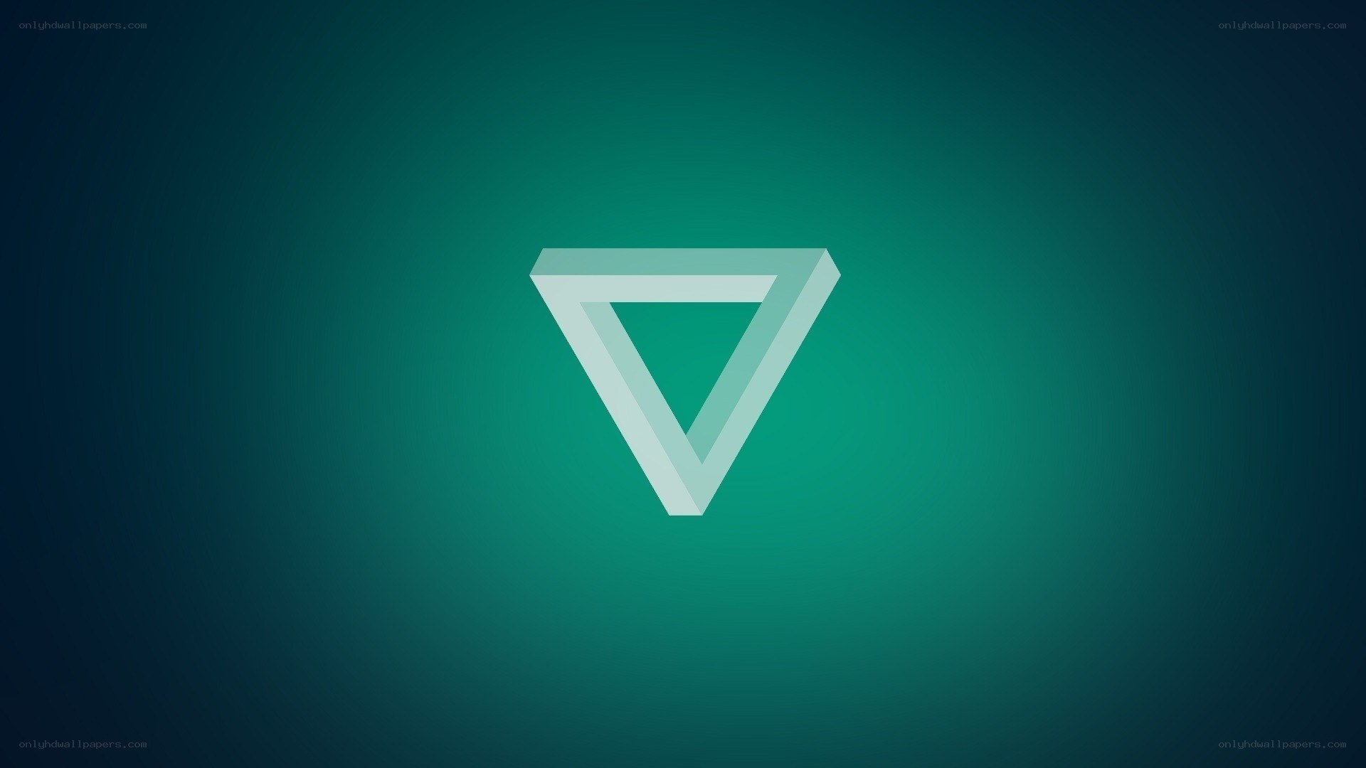 Penrose triangle on green