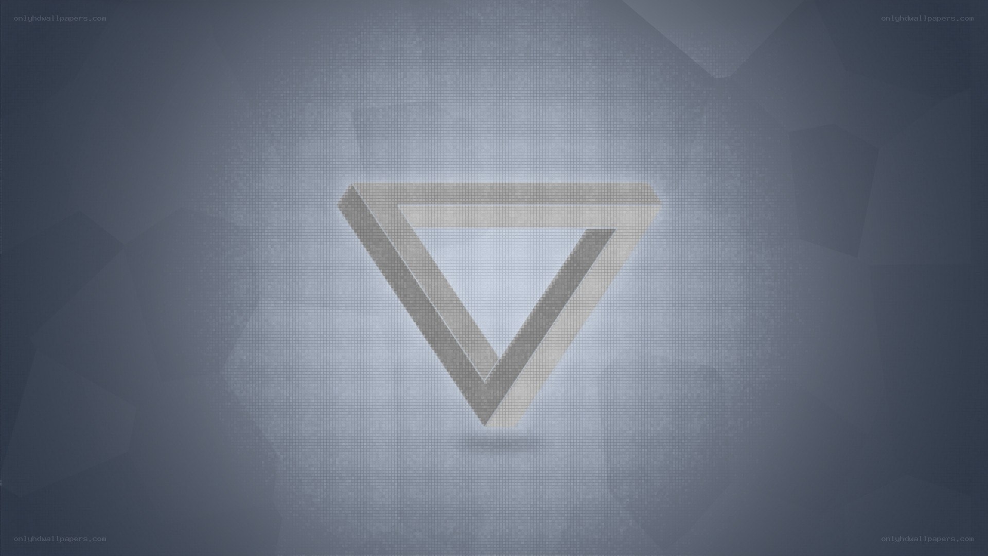 Penrose triangle optical illusion