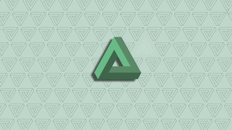 Penrose Triangle Pattern