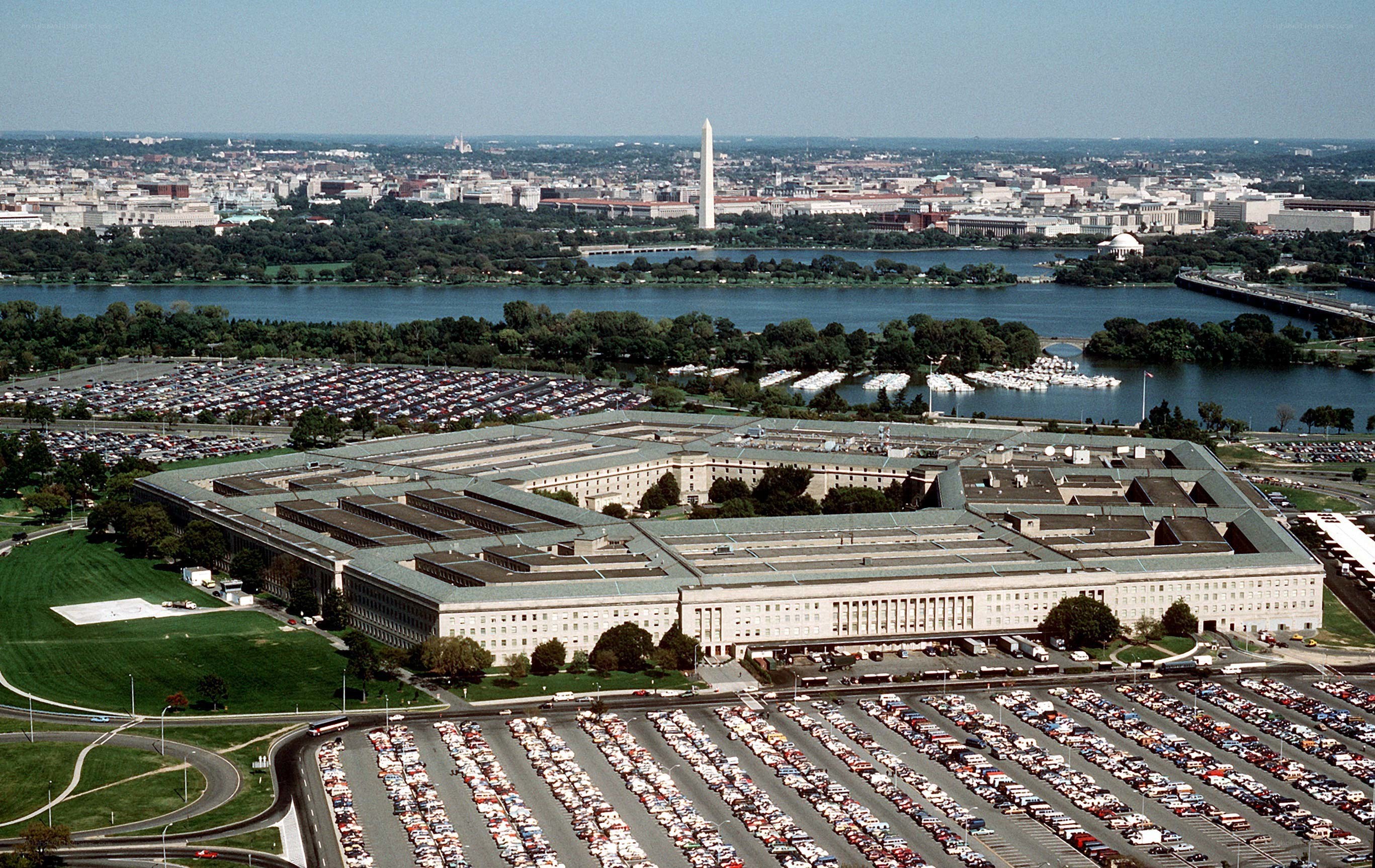 Pentagon building aerial view