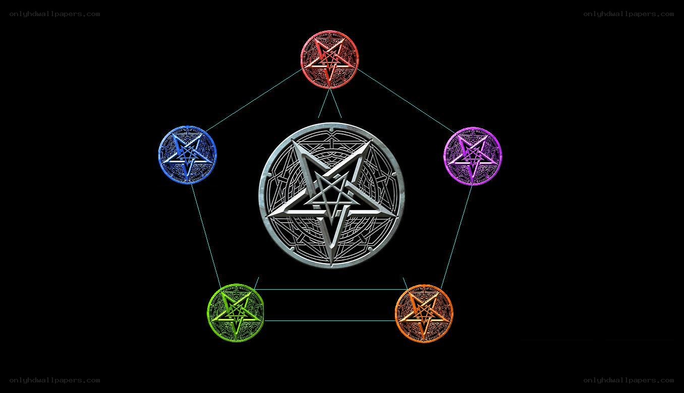 pentagram symbol arrangement