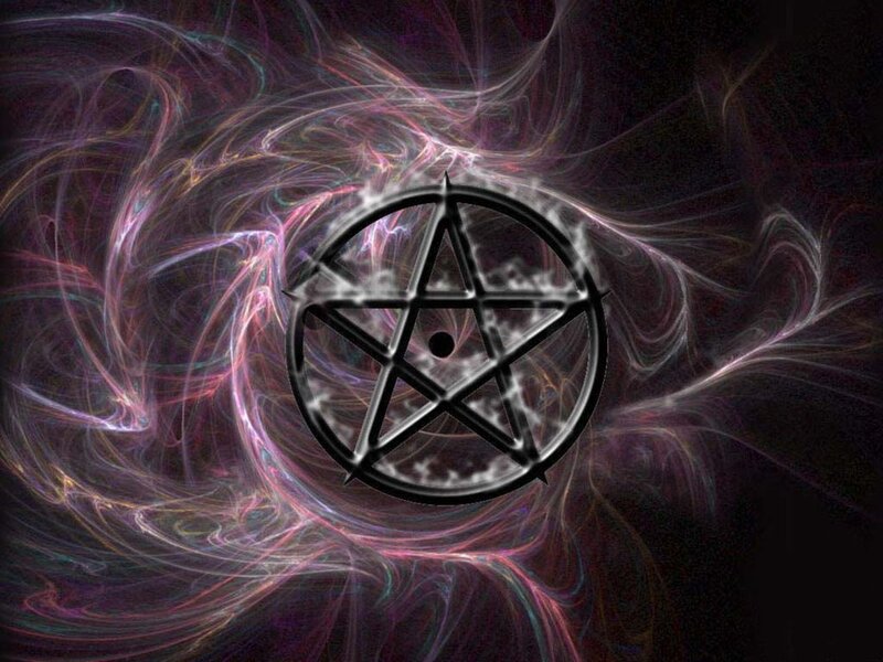 Pentagram Symbol — Black, Mystical