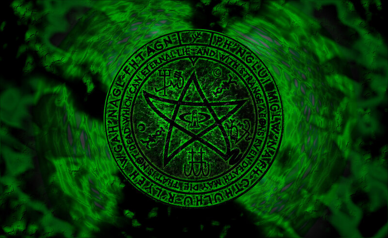 Pentagram Symbol — Green