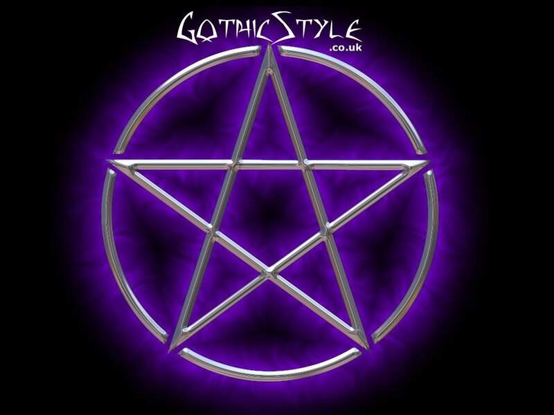 Pentagram Symbol — Purple