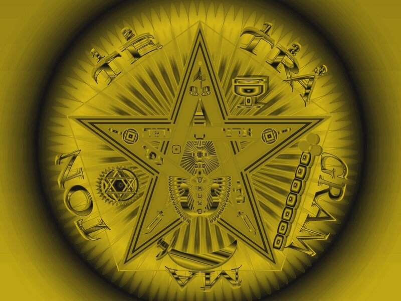 Pentagram with Symbols