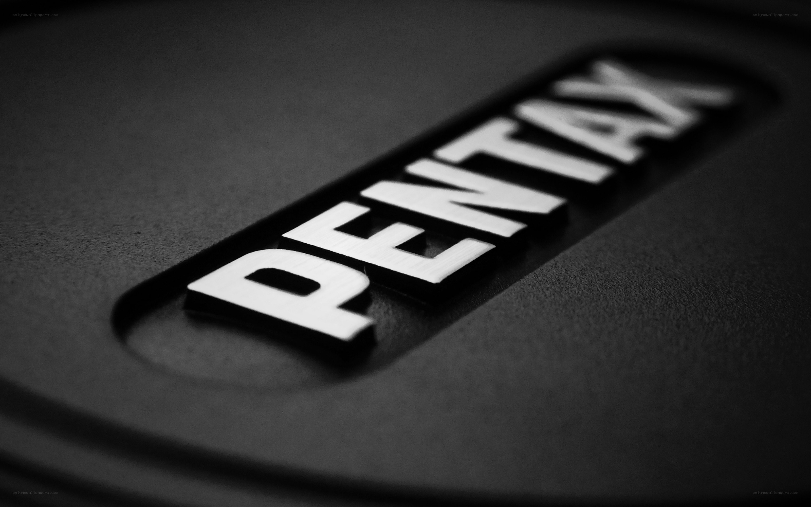 Pentax brand logo close-up