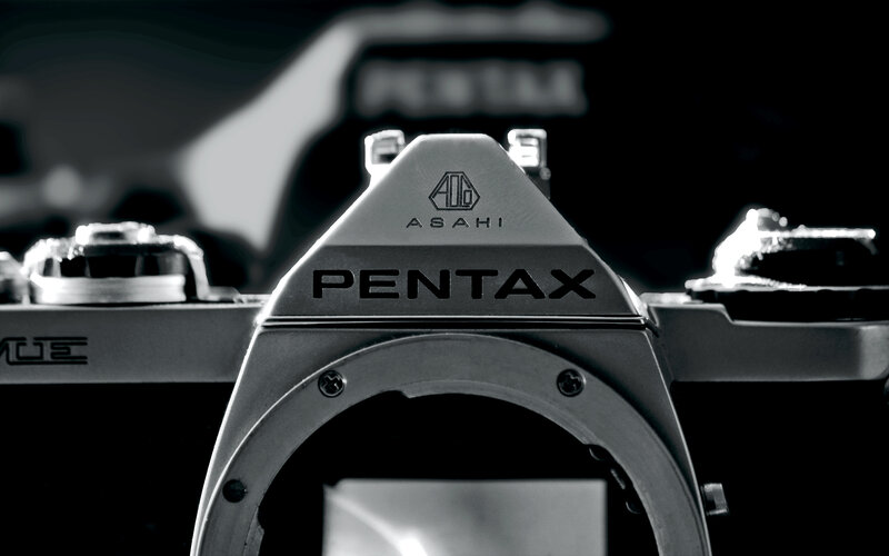 Pentax camera body close-up