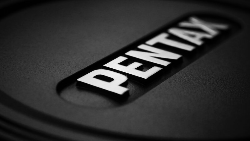 Pentax logo on camera body