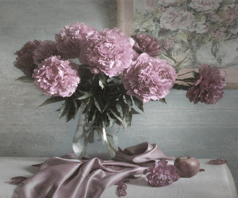 Peonies in a vase