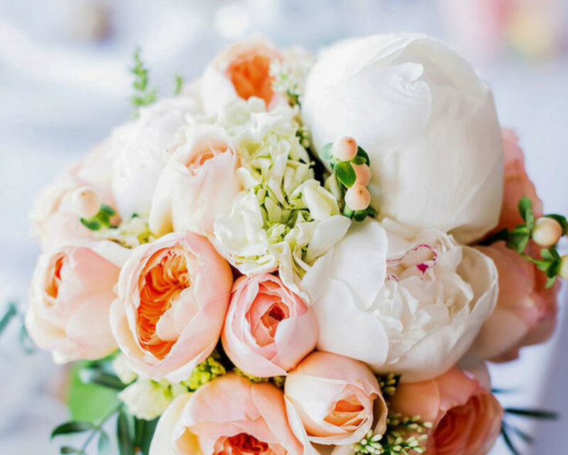 Peony and Rose Bouquet
