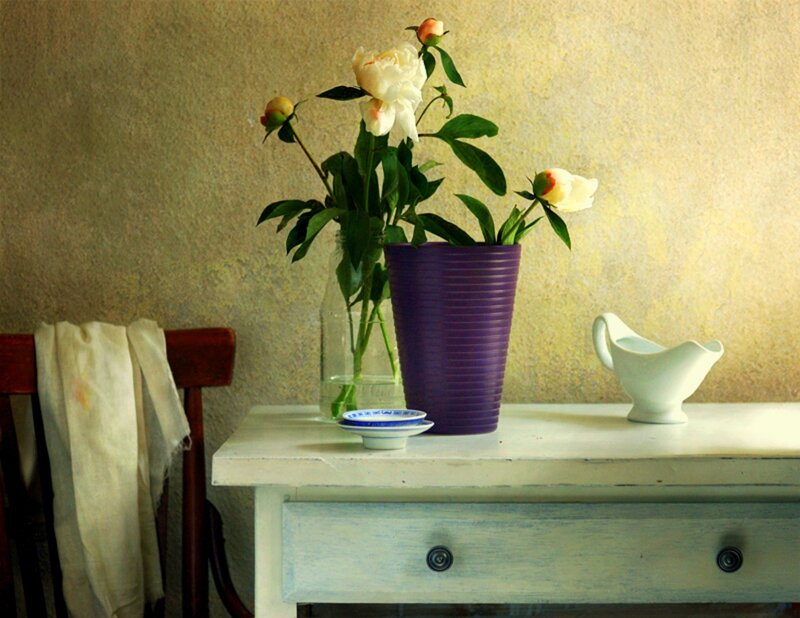 Peony Flowers in Vases