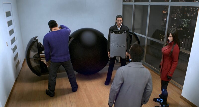 People Around a Large Sphere