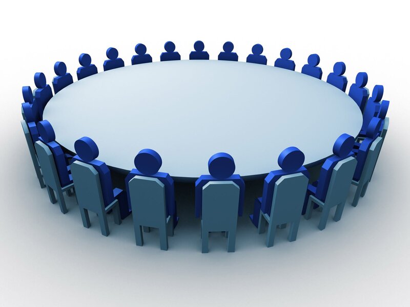 people around a round table