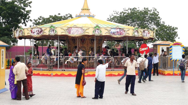 People at a Carousel