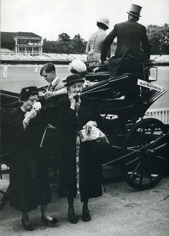 People at a cricket match