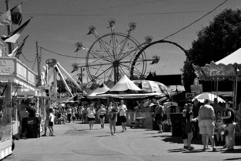 People at a Fair — Black
