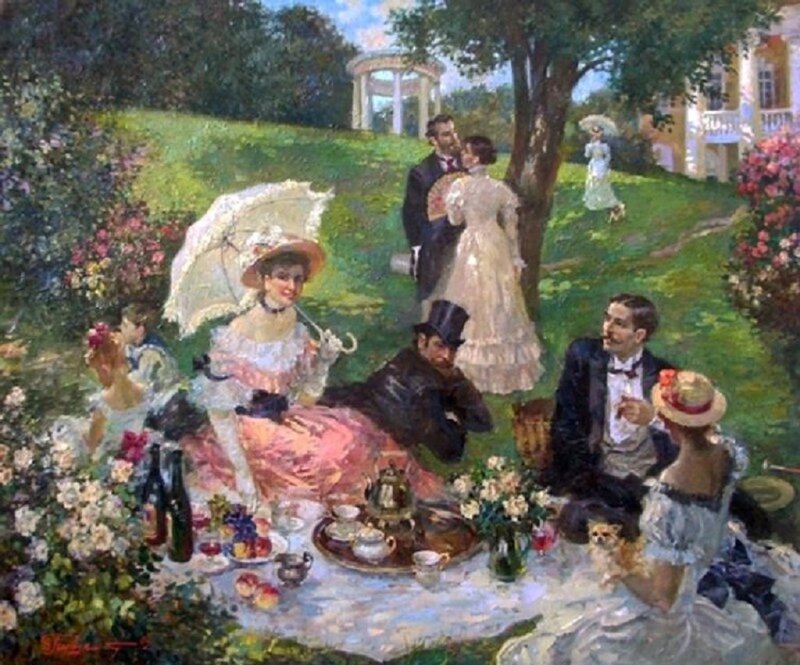 People at a Garden Party