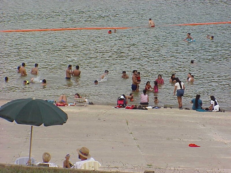People at a Lake