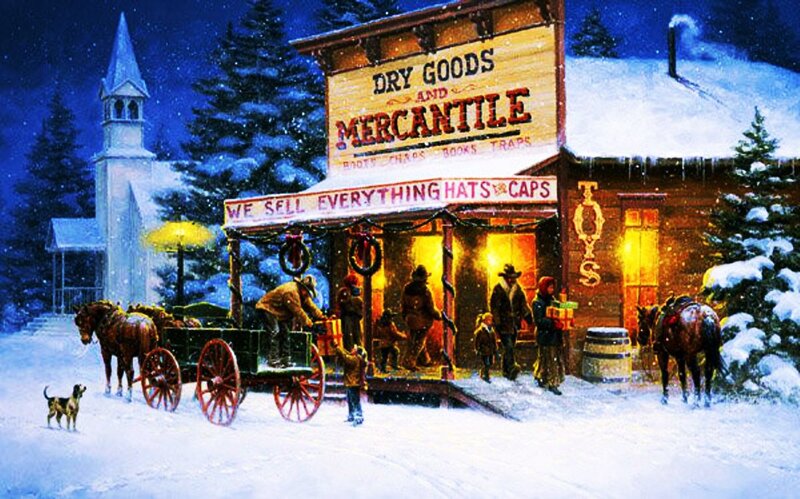 People at a Mercantile