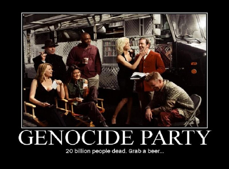 People at a Party — Black