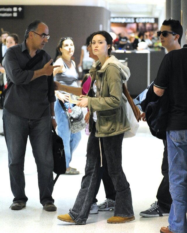 People at an airport terminal