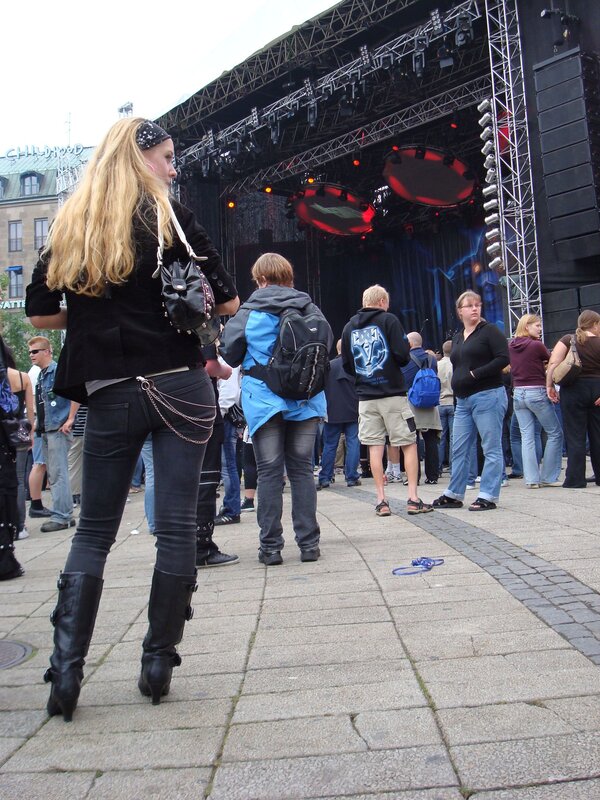 People at an outdoor concert