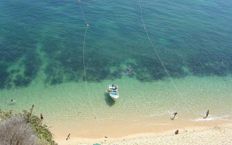People at Beach with Boat