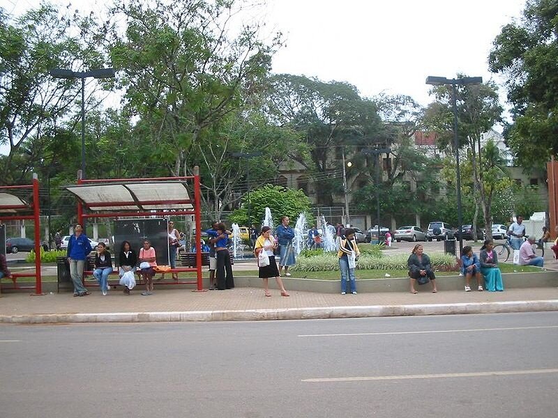 People at Bus Stop