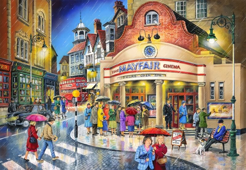 People at Cinema Entrance