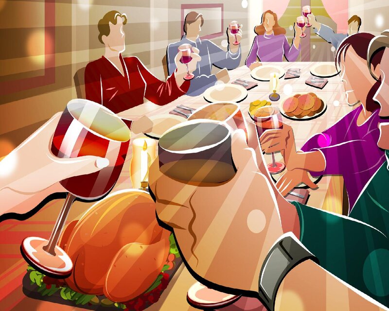 People at Dinner Table