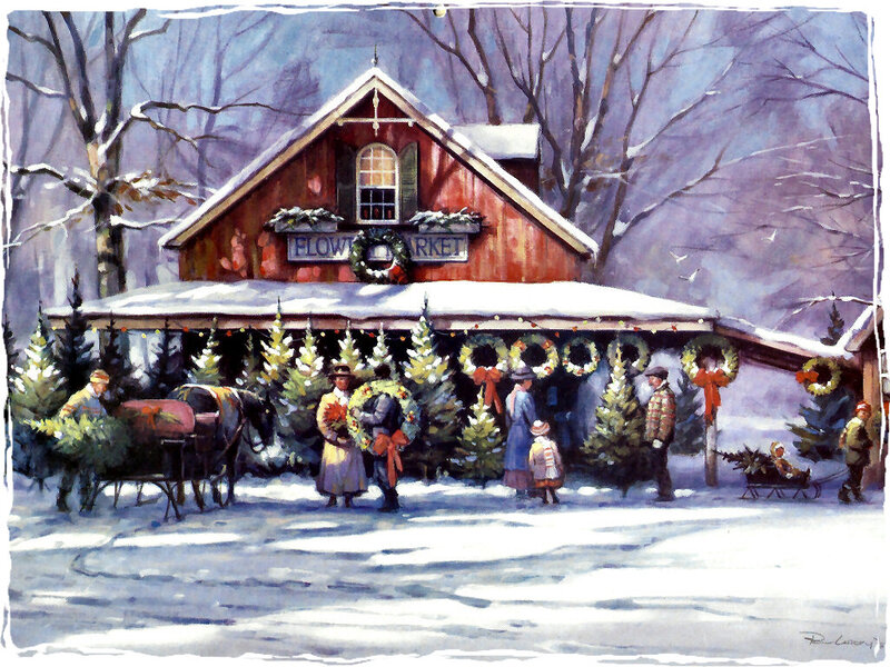 People at Flower Market