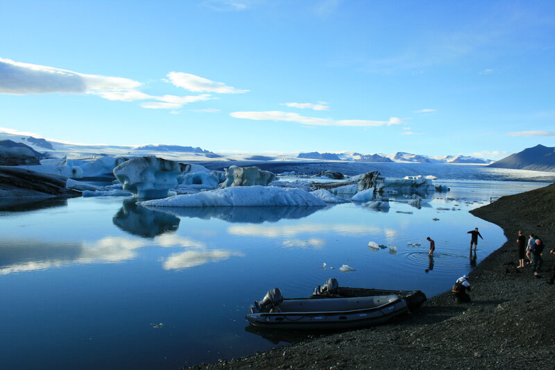 People at Glacier Lagoon