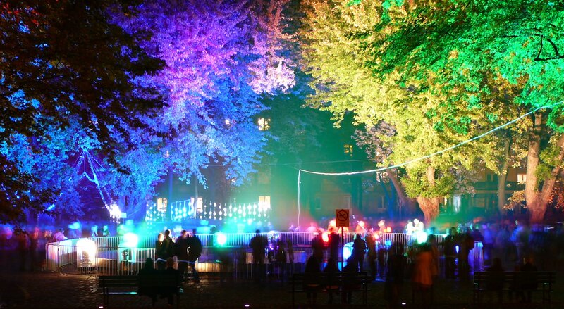People at Night Festival