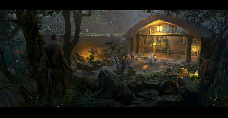 People at Outdoor Hot Spring