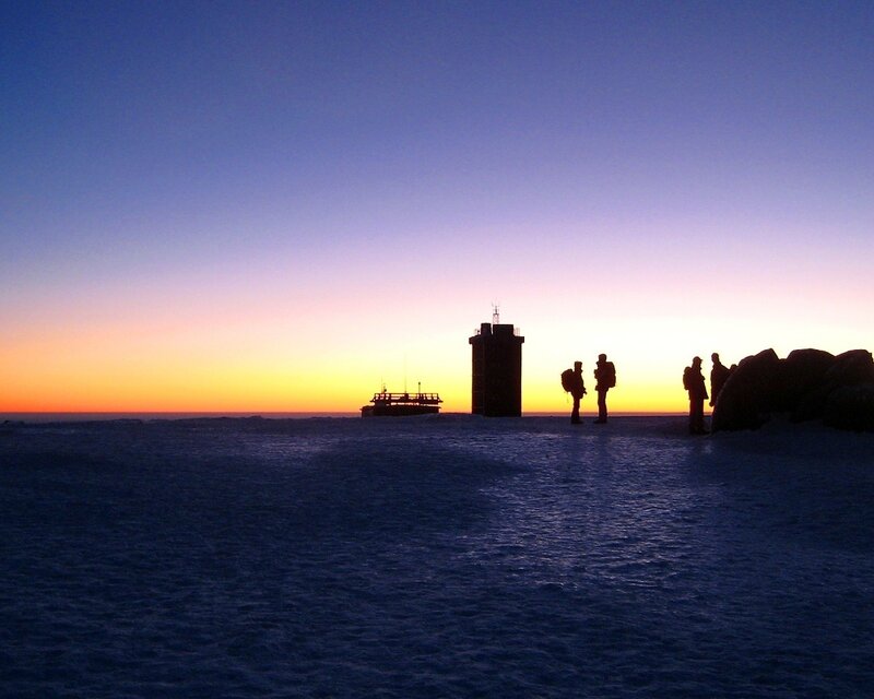 People at Polar Station — Blue